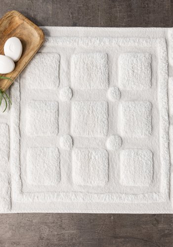 VENTURE DESIGN Pute Teppe Pute Bomull - 60*90- -Rektangulr-Hvit