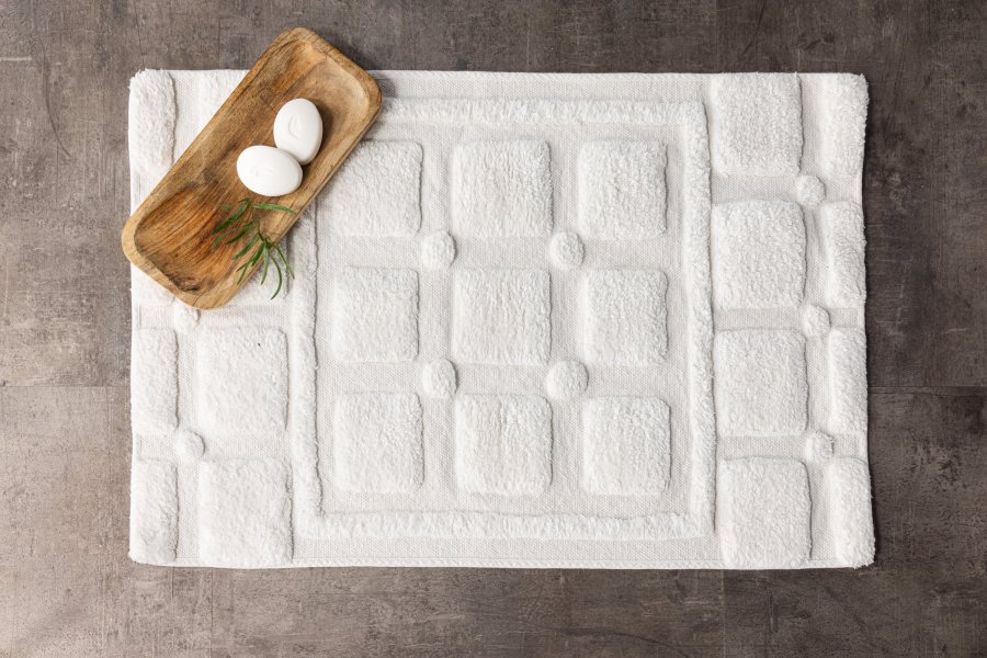 VENTURE DESIGN Pute Teppe Pute Bomull - 60*90- -Rektangulr-Hvit