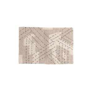 VENTURE DESIGN Lorentz bademtte, rektangulr - elfenben/taupe bomuld (60x90)