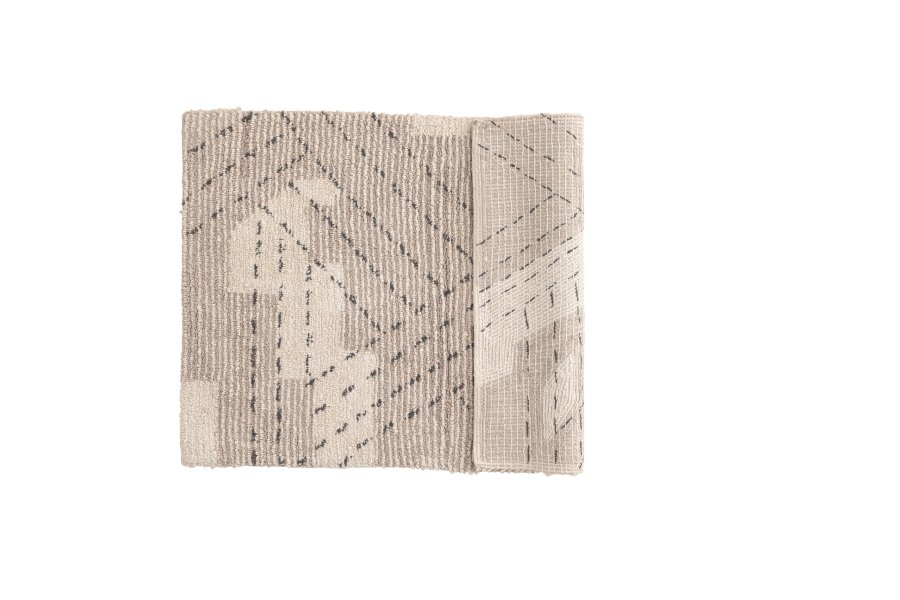 VENTURE DESIGN Lorentz teppe Lorentz bomull - 60*90- -Rektangulrt-Elfenben/Taupe