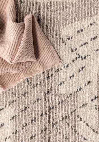 VENTURE DESIGN Lorentz teppe Lorentz bomull - 60*90- -Rektangulrt-Elfenben/Taupe