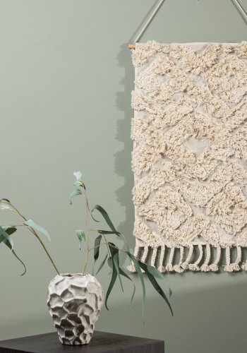 VENTURE DESIGN Hilda Textil Hilda Väggbonad Bomull - 50*80- -Rektangulär-Offwhite