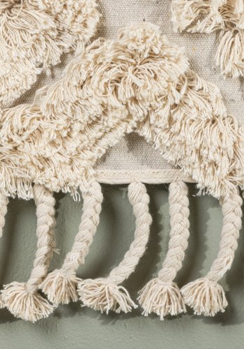 VENTURE DESIGN Hilda Textil Hilda Väggbonad Bomull - 50*80- -Rektangulär-Offwhite