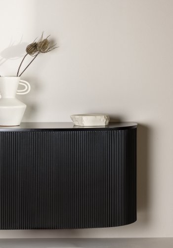 VENTURE DESIGN Loca veggmbel 120 cm - sort MDF