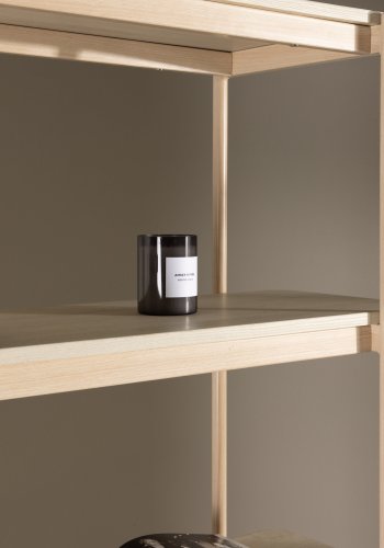 VIND KOLLEKSJON Heim bokhylle, 190 cm, m. 5 hyller - hvitkalket MDF og stl