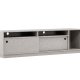 VENTURE DESIGN Girona TV-benk, m 2 skyvedrer - gr betongmelamin (180x40)