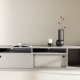 VENTURE DESIGN Girona TV-benk, m 2 skyvedrer - gr betongmelamin (180x40)