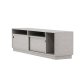 VENTURE DESIGN Girona TV-benk, m 2 skyvedrer - gr betongmelamin (180x40)