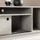 VENTURE DESIGN Girona TV-benk, m 2 skyvedrer - gr betongmelamin (180x40)