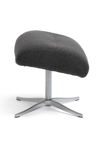 Mars fotskammel - antrasittgr stoff og brstet aluminium