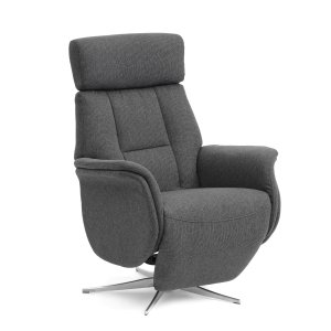 Mars 2 vilstol, manuell - antracitgr tyg och borstad aluminium