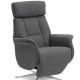Mars 2 hvilestol, manuell - antrasittgr stoff og brstet aluminium