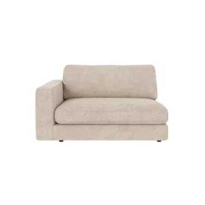 ROWICO Duncan 1,5 pers. modul lnestol, venstre - lysegr stof