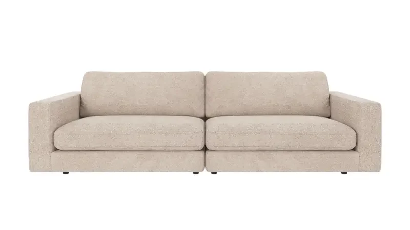 ROWICO Duncan 3 pers. modulsofa - lysegrt stoff