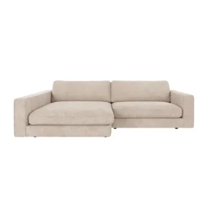 ROWICO Duncan 3 pers. modul sofa, m. venstre chaiselong - lysegr stof