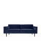BROSTE COPENHAGEN Wind Sofa – blauer Polyester-Velours