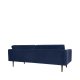 BROSTE COPENHAGEN Wind Sofa – blauer Polyester-Velours