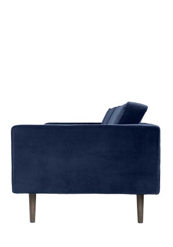 BROSTE COPENHAGEN Wind Sofa – blauer Polyester-Velours