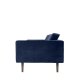 BROSTE COPENHAGEN Wind Sofa – blauer Polyester-Velours
