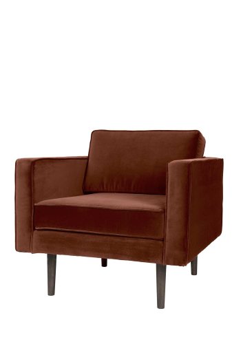 BROSTE COPENHAGEN Windsessel – Polyestervelours, m. Armlehnen