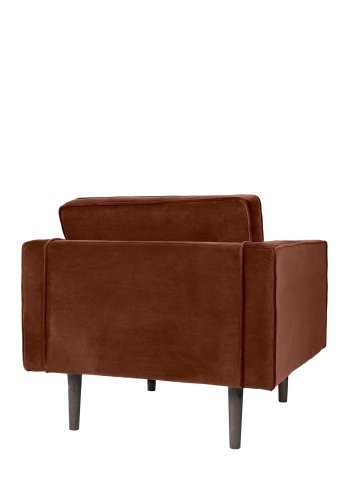 BROSTE COPENHAGEN Windsessel – Polyestervelours, m. Armlehnen