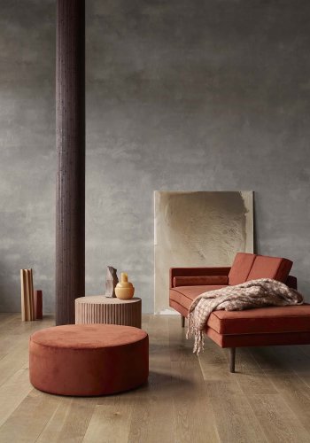 BROSTE COPENHAGEN runder Rillo Couchtisch – brauner Faserzement (56)