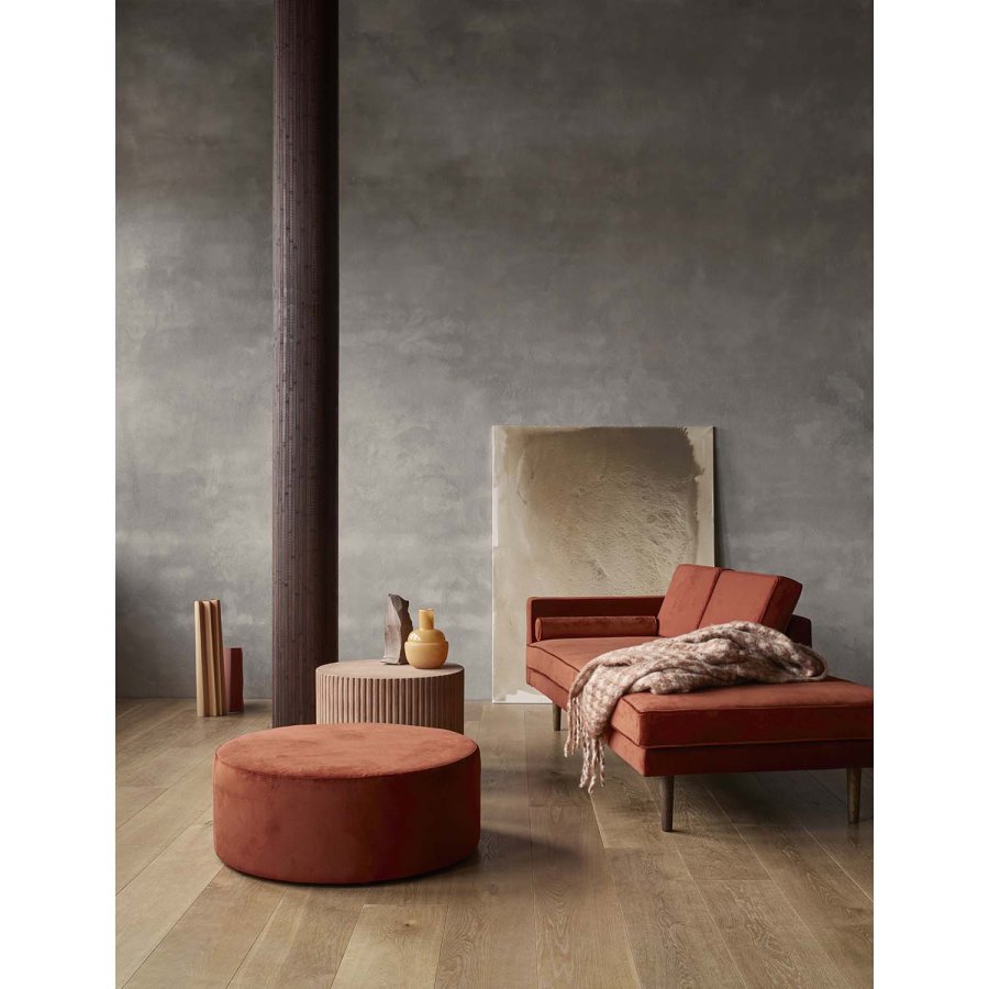 BROSTE COPENHAGEN runder Rillo Couchtisch – brauner Faserzement (56)