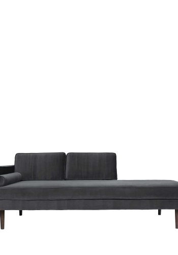 BROSTE COPENHAGEN Wind Chaiselongue – Polyester-Velours