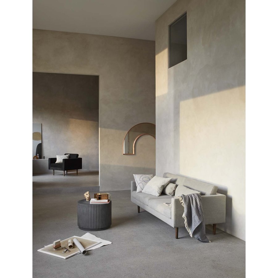 BROSTE COPENHAGEN rundt Rillo salongbord - gr fibersement (56)