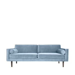 BROSTE COPENHAGEN Windsofa – blaues Polyester