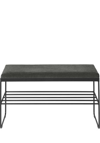 
BROSTE COPENHAGEN Gorm bænk - rektangulær, polyester, med hylde
