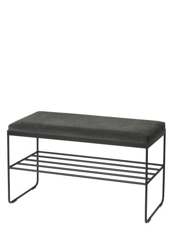 
BROSTE COPENHAGEN Gorm bænk - rektangulær, polyester, med hylde
