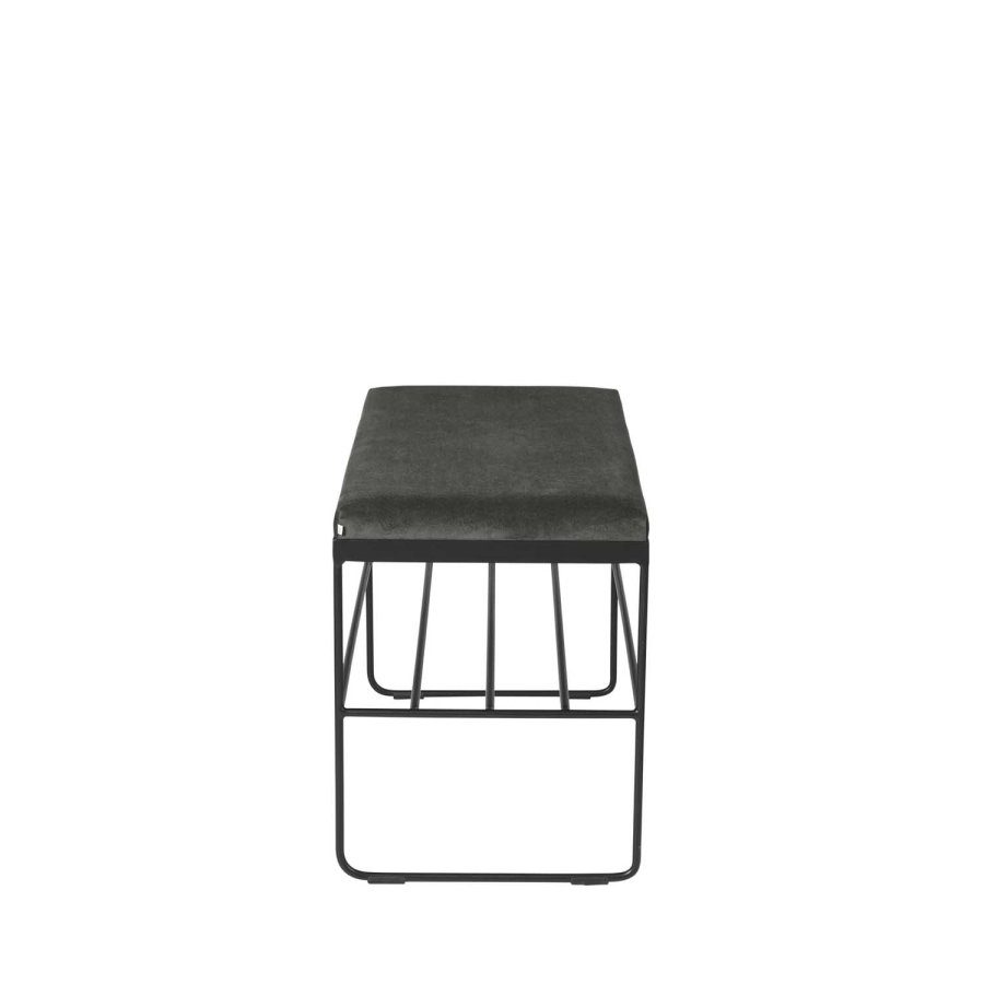 
BROSTE COPENHAGEN Gorm bænk - rektangulær, polyester, med hylde
