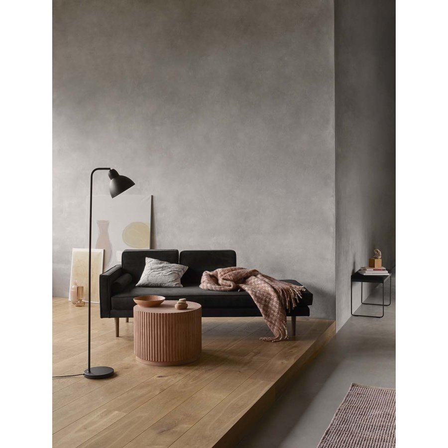 BROSTE COPENHAGEN runder Rillo Couchtisch – brauner Faserzement (56)