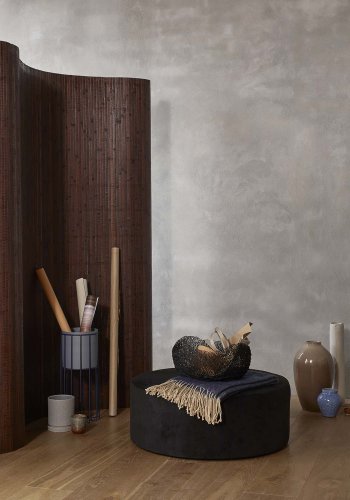 BROSTE COPENHAGEN Fenja stativ med deksel - bltt jern (sett med 2)