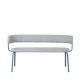 BROSTE COPENHAGEN Oda Bank, mit Rückenlehne – Stoff und blaues Eisen (140x55)
