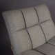 DUTCHBONE Bar-Loungesessel - hellgraues Polyester und schwarzer Stahl