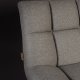 DUTCHBONE Bar-Loungesessel - hellgraues Polyester und schwarzer Stahl
