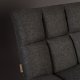 DUTCHBONE Bar-Loungesessel - dunkelgraues Polyester und schwarzer Stahl