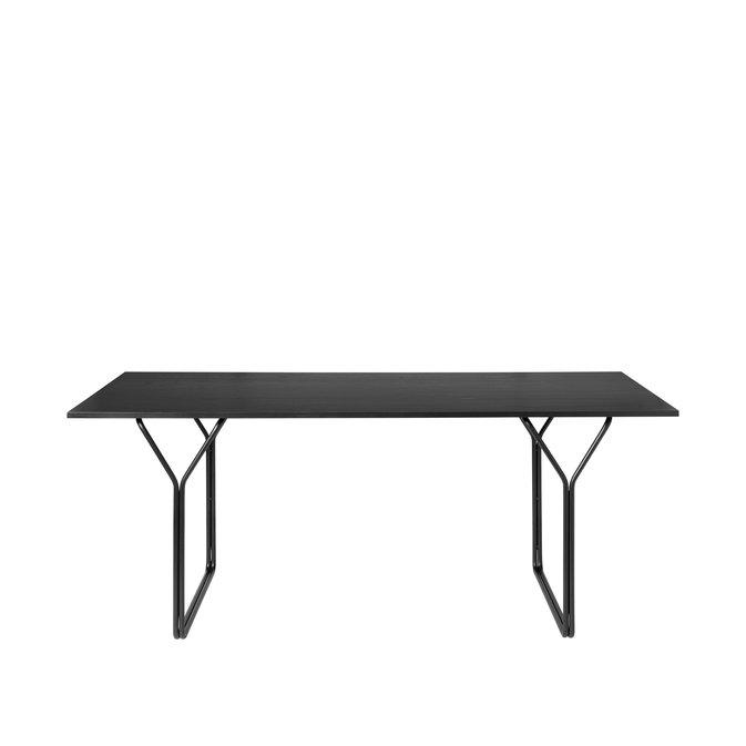 BROSTE COPENHAGEN Berit spisebord, rektangulrt - sort ask finer og sort stl (180x80)