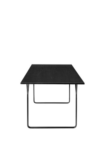 BROSTE COPENHAGEN Berit spisebord, rektangulrt - sort ask finer og sort stl (180x80)