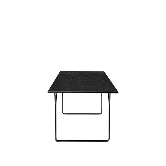 BROSTE COPENHAGEN Berit spisebord, rektangulrt - sort ask finer og sort stl (180x80)