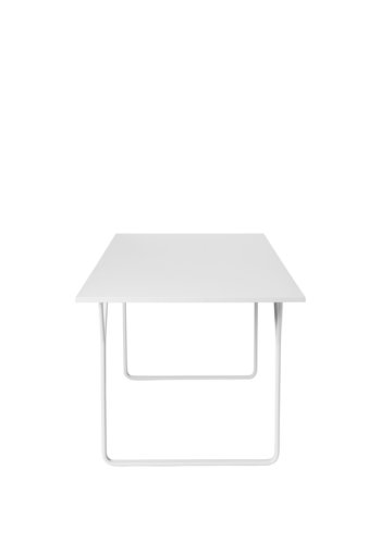 BROSTE COPENHAGEN Berit Esstisch, rechteckig – graues Eschenfurnier und grauer Stahl (180x80)