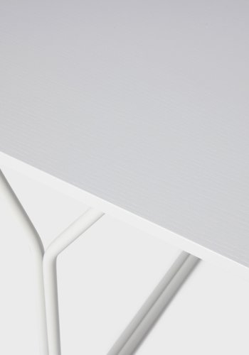 BROSTE COPENHAGEN Berit Esstisch, rechteckig – graues Eschenfurnier und grauer Stahl (180x80)