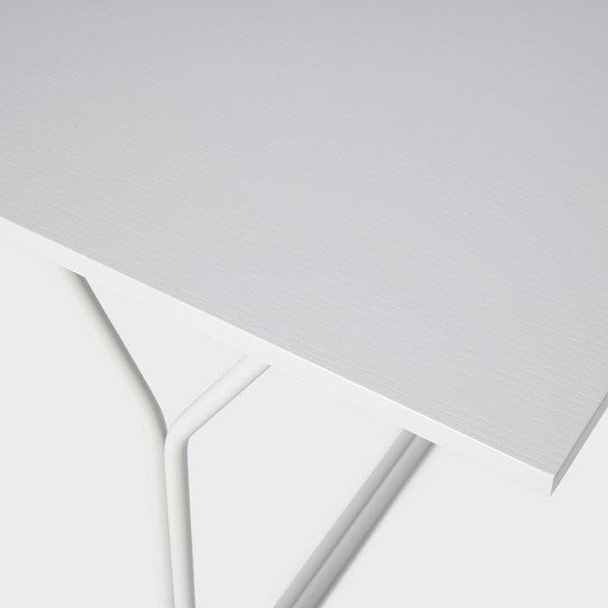 BROSTE COPENHAGEN Berit Esstisch, rechteckig – graues Eschenfurnier und grauer Stahl (180x80)