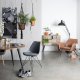 WHITE LABEL LIVING Bon loungestol, med armlener - brunt kunstskinn og metall