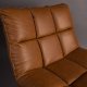 DUTCHBONE Bar-Loungesessel - braunes PU und schwarzer Stahl