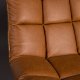 DUTCHBONE Bar-Loungesessel - braunes PU und schwarzer Stahl