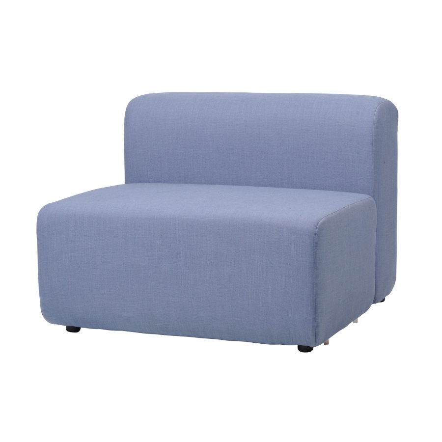 BROSTE COPENHAGEN Lagoon Modulstuhl - hellblauer Stoff