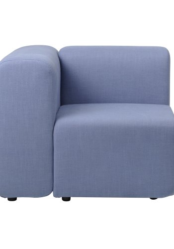 BROSTE COPENHAGEN Lagoon-Modul rechte Ecke - hellblauer Stoff